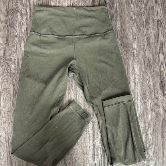 Lululemon Athletica Olive Green Leggings - Picture 1 of 1